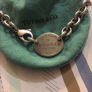 Authetic Tiffany's sterling silver choker chain